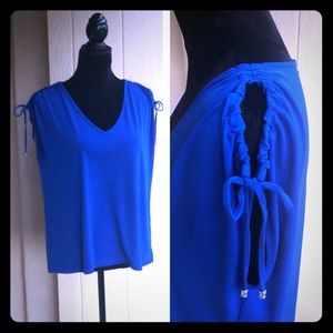 Cobalt blue Ivanka Trump blouse